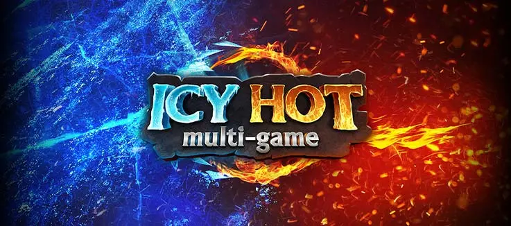 fire coming from the right and ice coming from the left