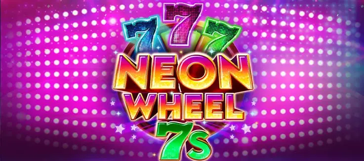 777 on slot reels in pink and blue neon lights 