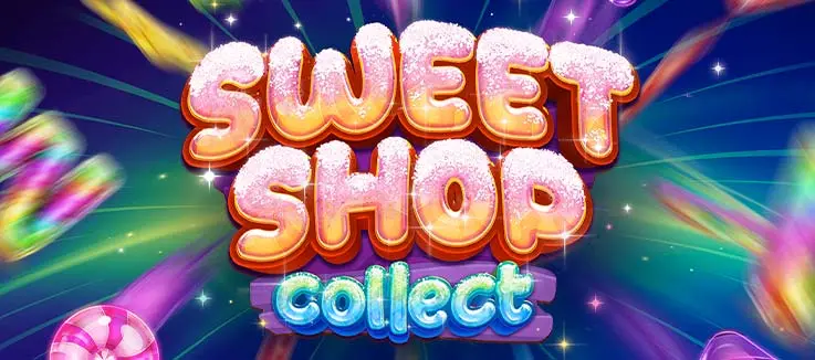 a display in a candy shop with colorful candy in jars and a lollipop display in a jar